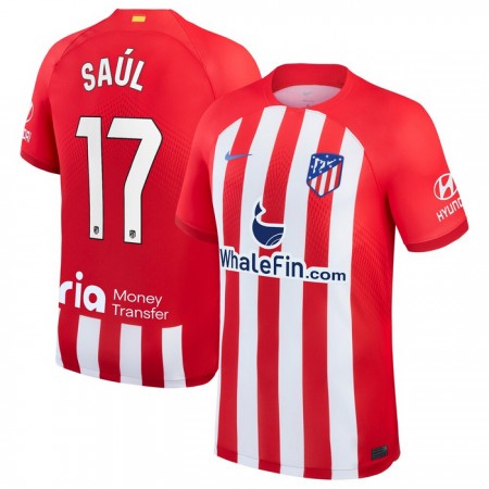 Atlético Madrid Saul 17 Domácí 2023-24 - Fotbalové Dresy (S/S) Atlético Madrid Saul 17 Domácí 2023-24 - Fotbalové Dresy (S/S)